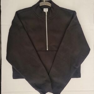 Pink Victoria's Secret Black Sweater.